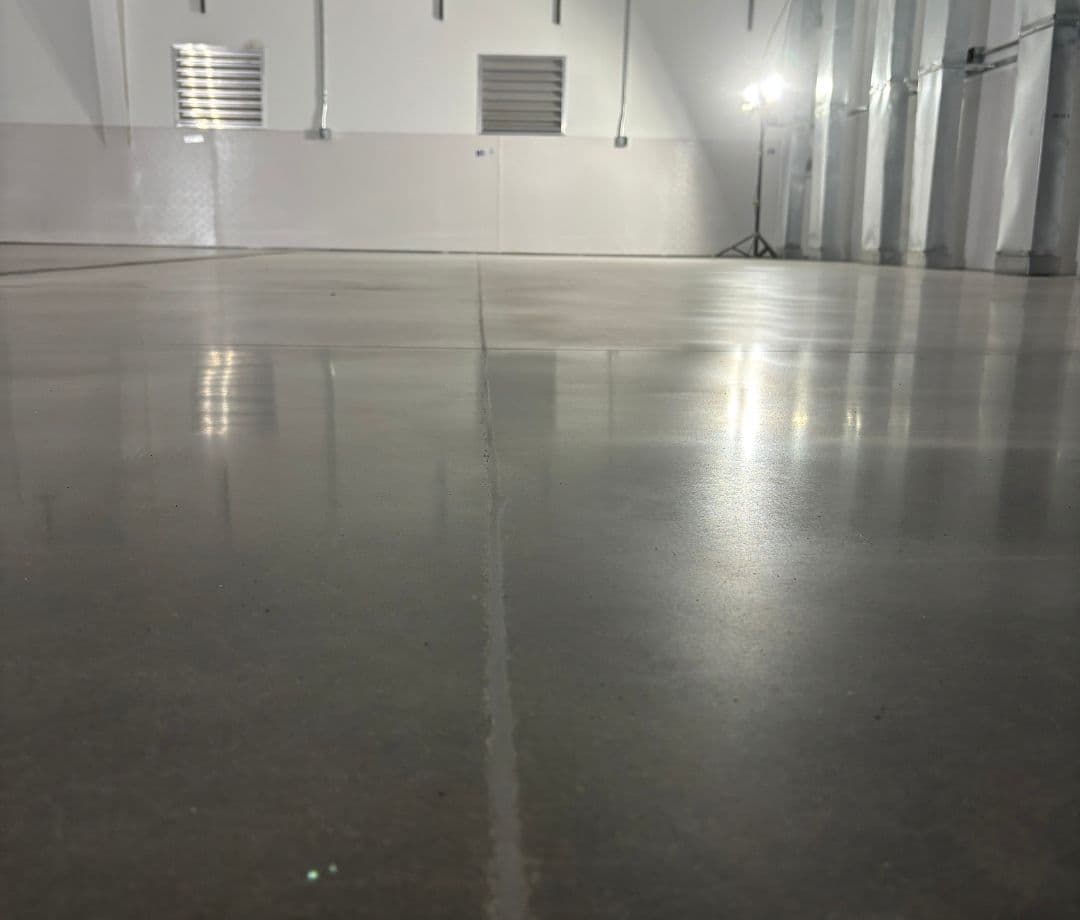 Polished concrete matte finish in Hendersonville NC