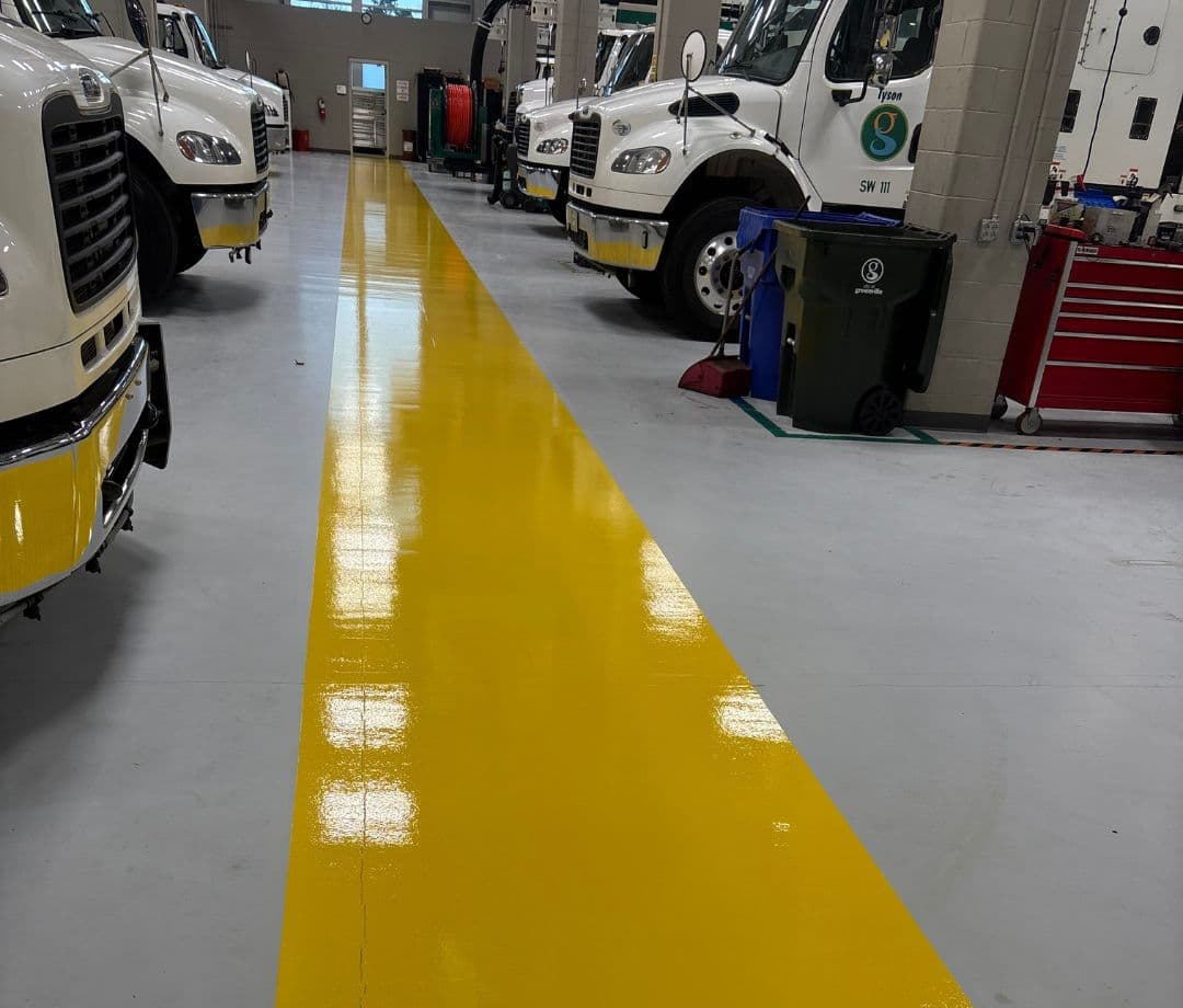 Pedestrian Safety Aisle Epoxy Coatings, Greenville SC
