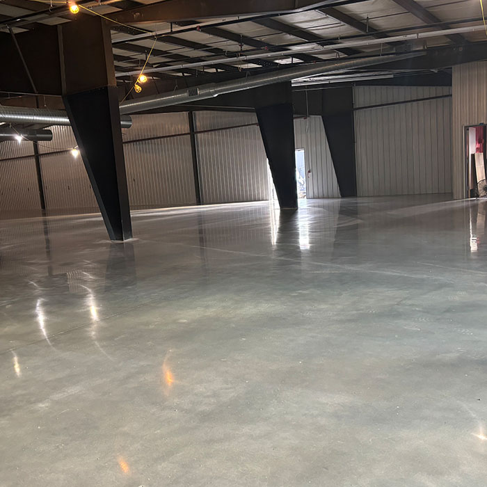finished industrial epoxy flooring